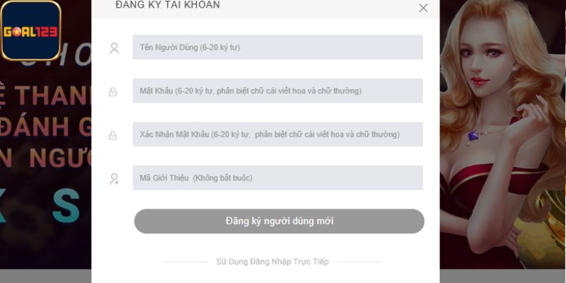 Hướng dẫn mở tài khoản Goal123