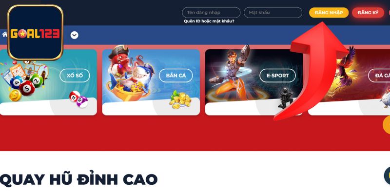 Hướng dẫn đăng nhập Goal123 - Lỗi đăng nhập thường gặp