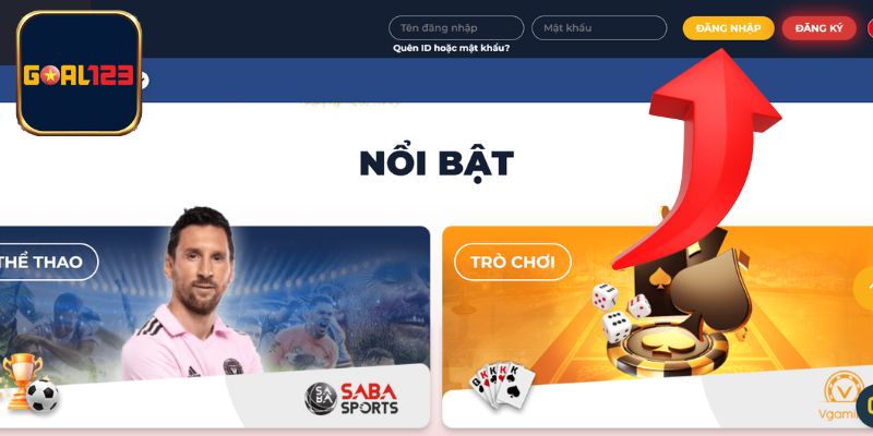 Hướng dẫn đăng nhập Goal123 từ A - Z dành cho tân binh