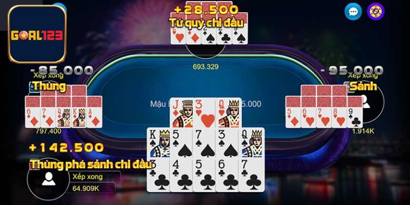 Bật mí các mẹo chơi mậu binh bất bại tại Goal123